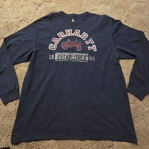 Carhartt Men's Blue Long Sleeve Shirt